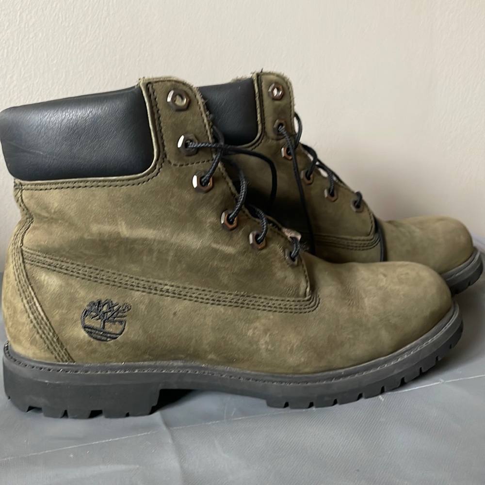 Olive Green Timberland Boots
